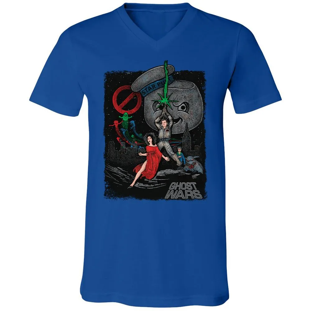 Unisex V-Neck T-Shirt - D19SU9ZB - True Royal - 4