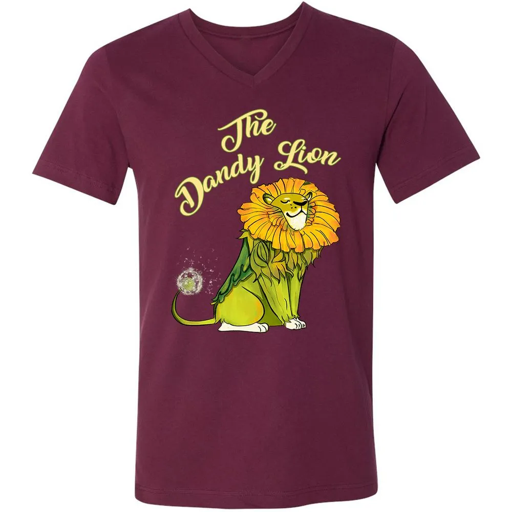 Unisex V-Neck T-Shirt - RH3UG85U - Maroon - 6