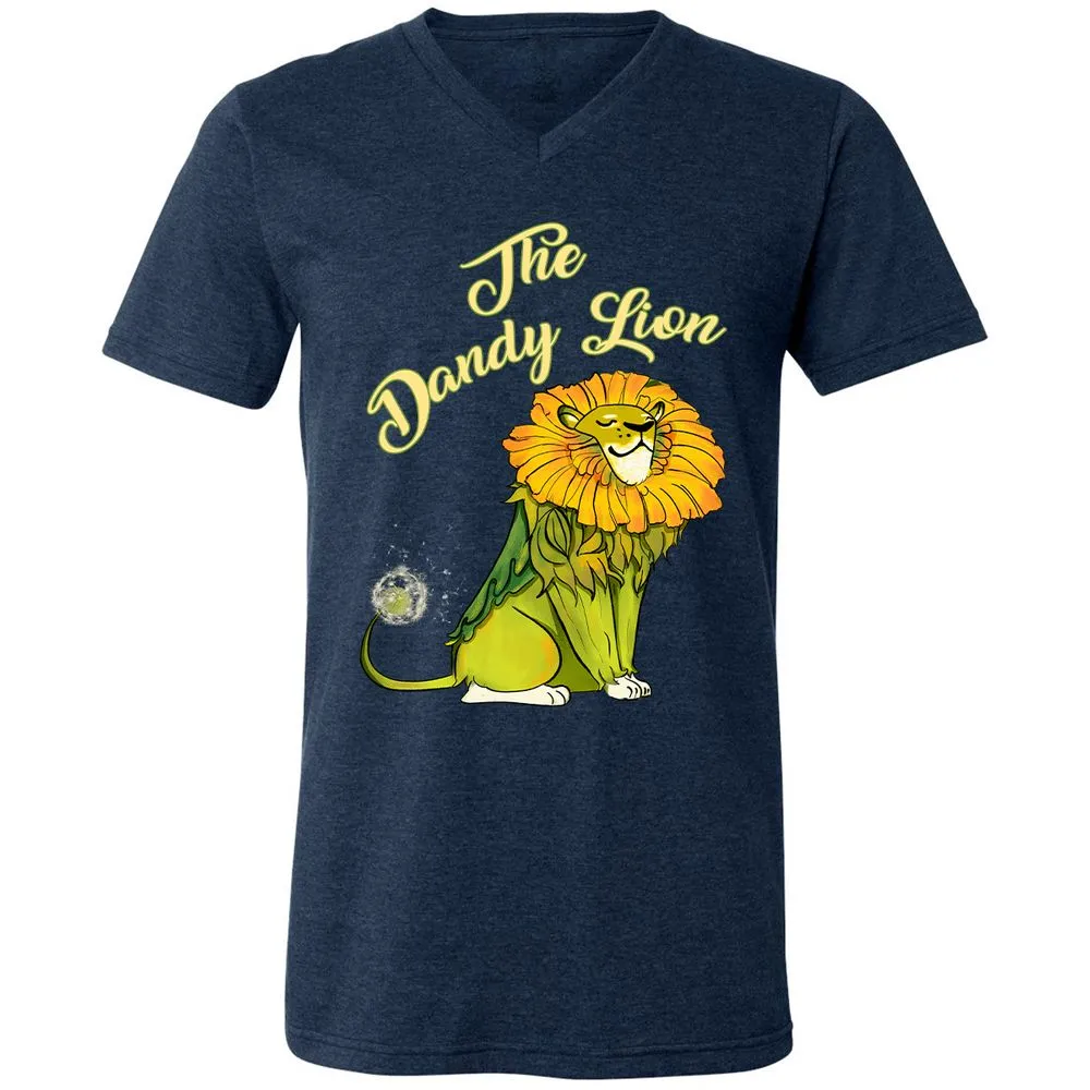 Unisex V-Neck T-Shirt - RH3UG85U - Heather Navy - 15