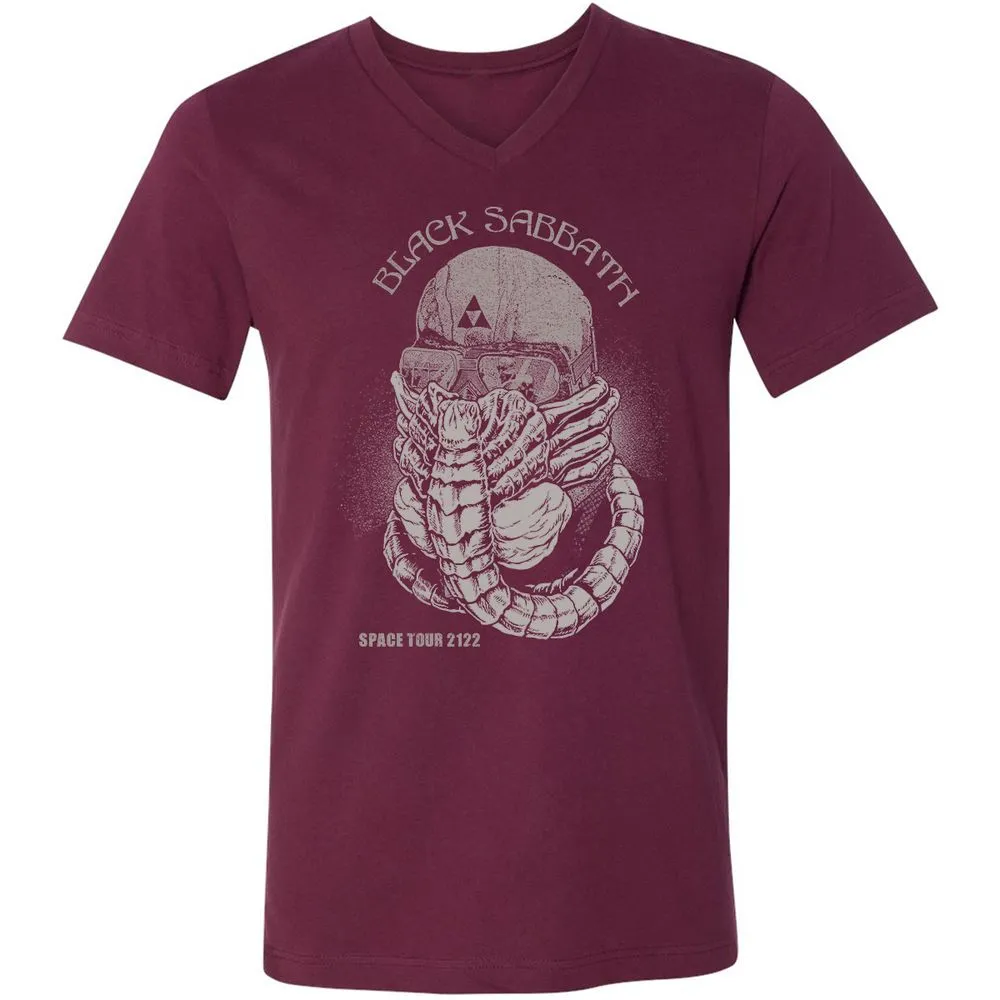 Unisex V-Neck T-Shirt - LQ8MRMA3 - Maroon - 6