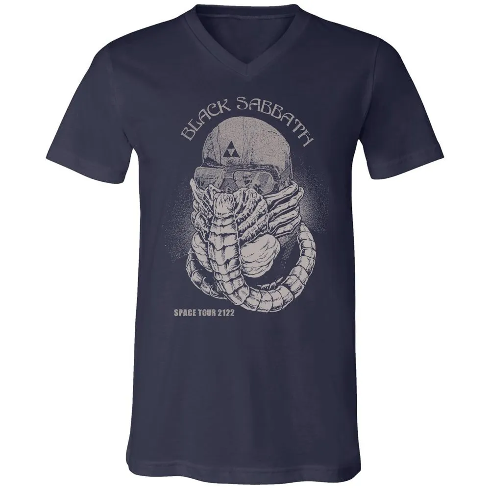 Unisex V-Neck T-Shirt - LQ8MRMA3 - Navy - 2