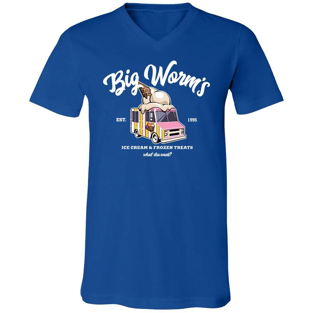 Unisex V-Neck T-Shirt - 7M14HXNK - True Royal - 4