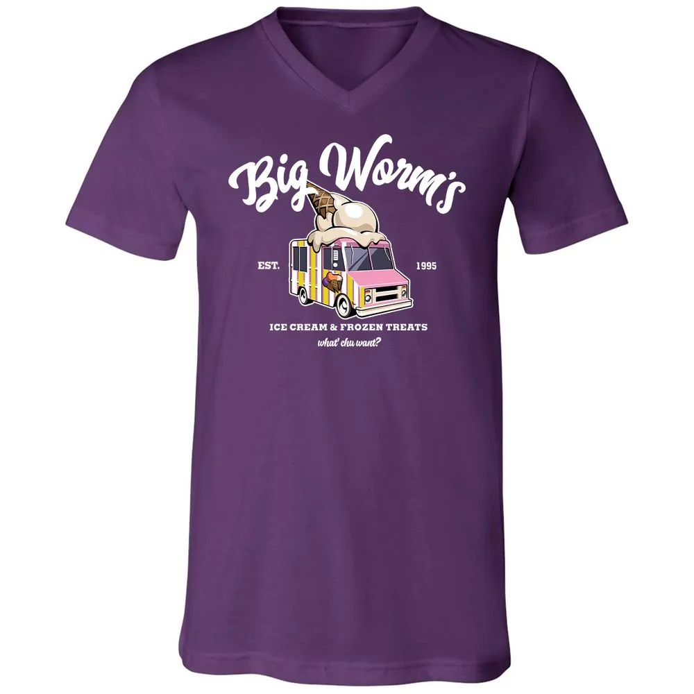 Unisex V-Neck T-Shirt - 7M14HXNK - Team Purple - 9