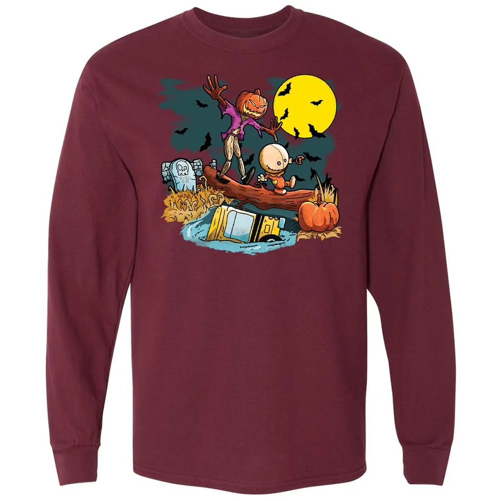 Long Sleeve T-Shirt - YYSDVDP3 - Maroon - 11