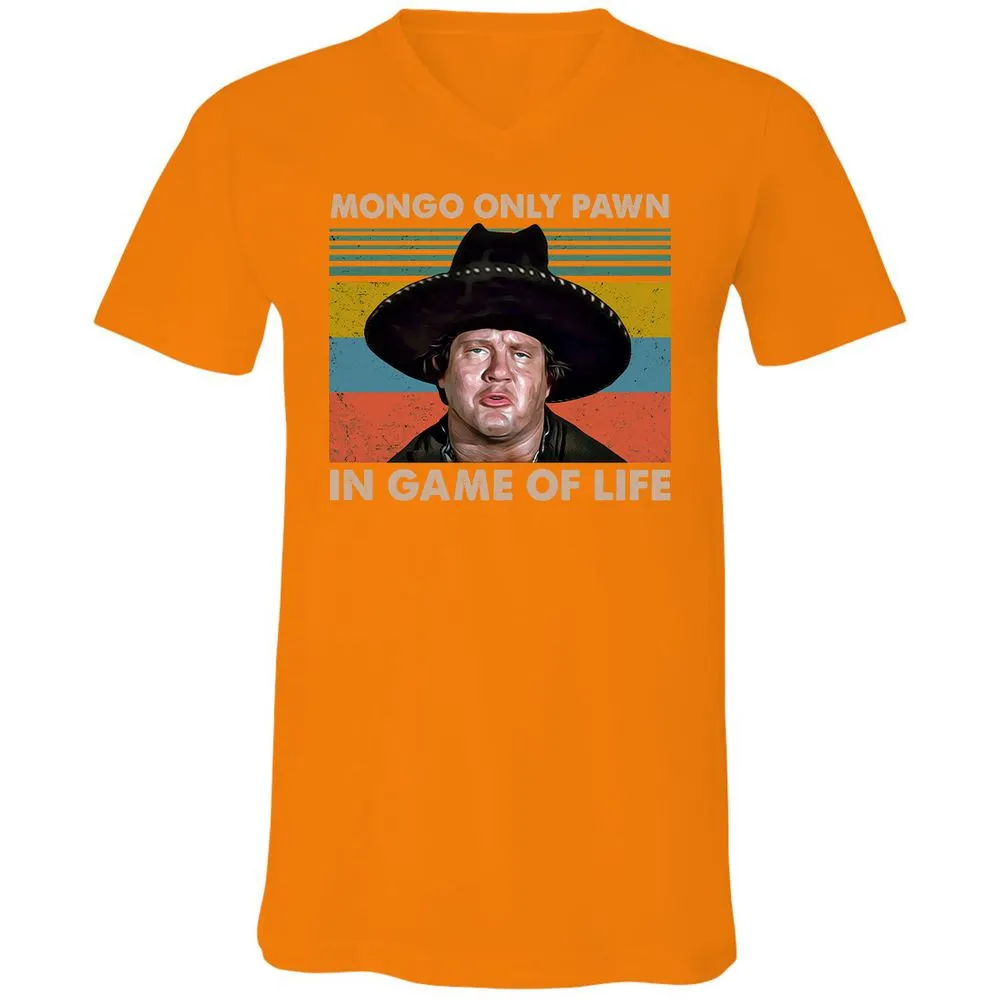 Unisex V-Neck T-Shirt - XGKPYEDG - Orange - 11