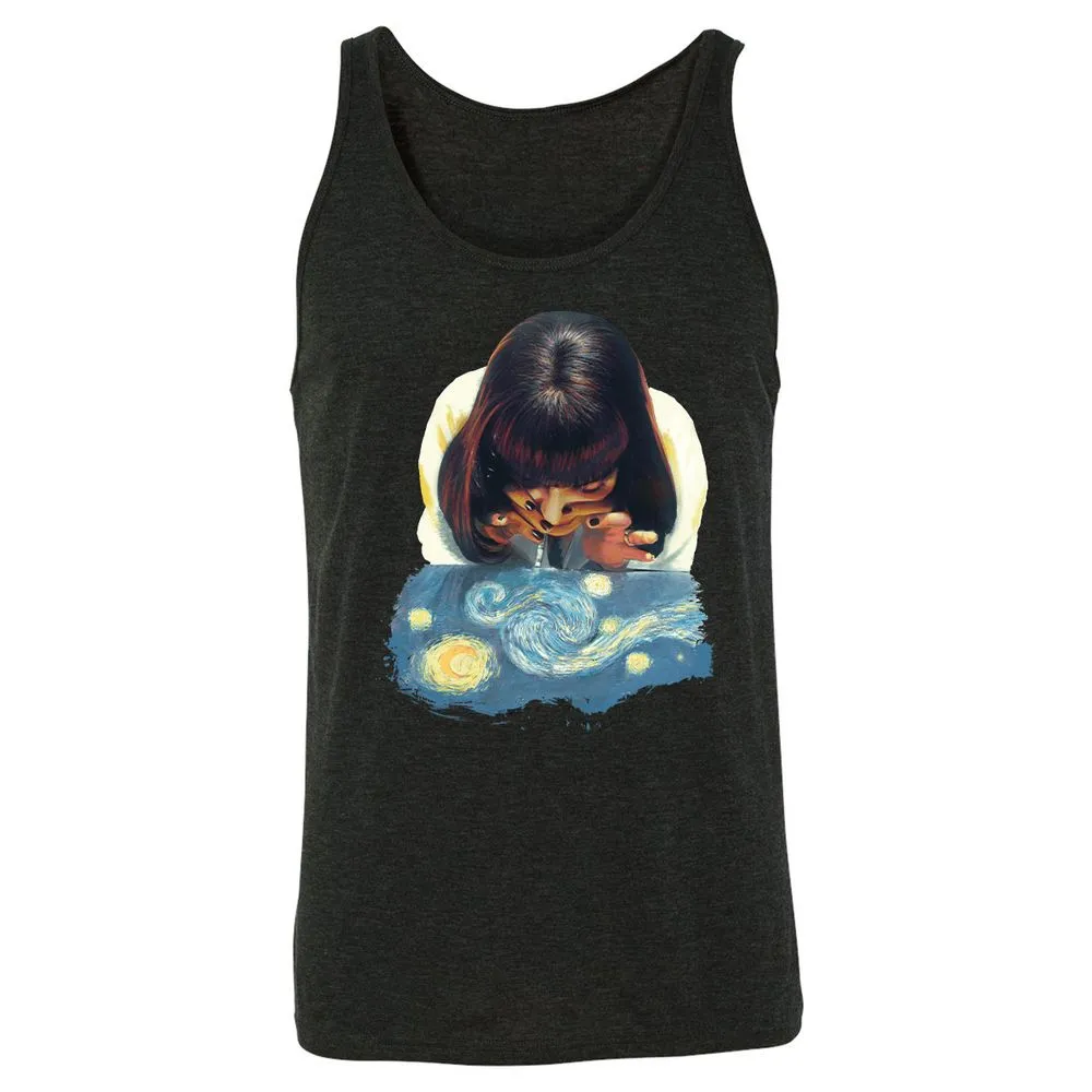 Unisex Jersey Tank - 1XBZKPZ7 - Charcoal Black Triblend - 5