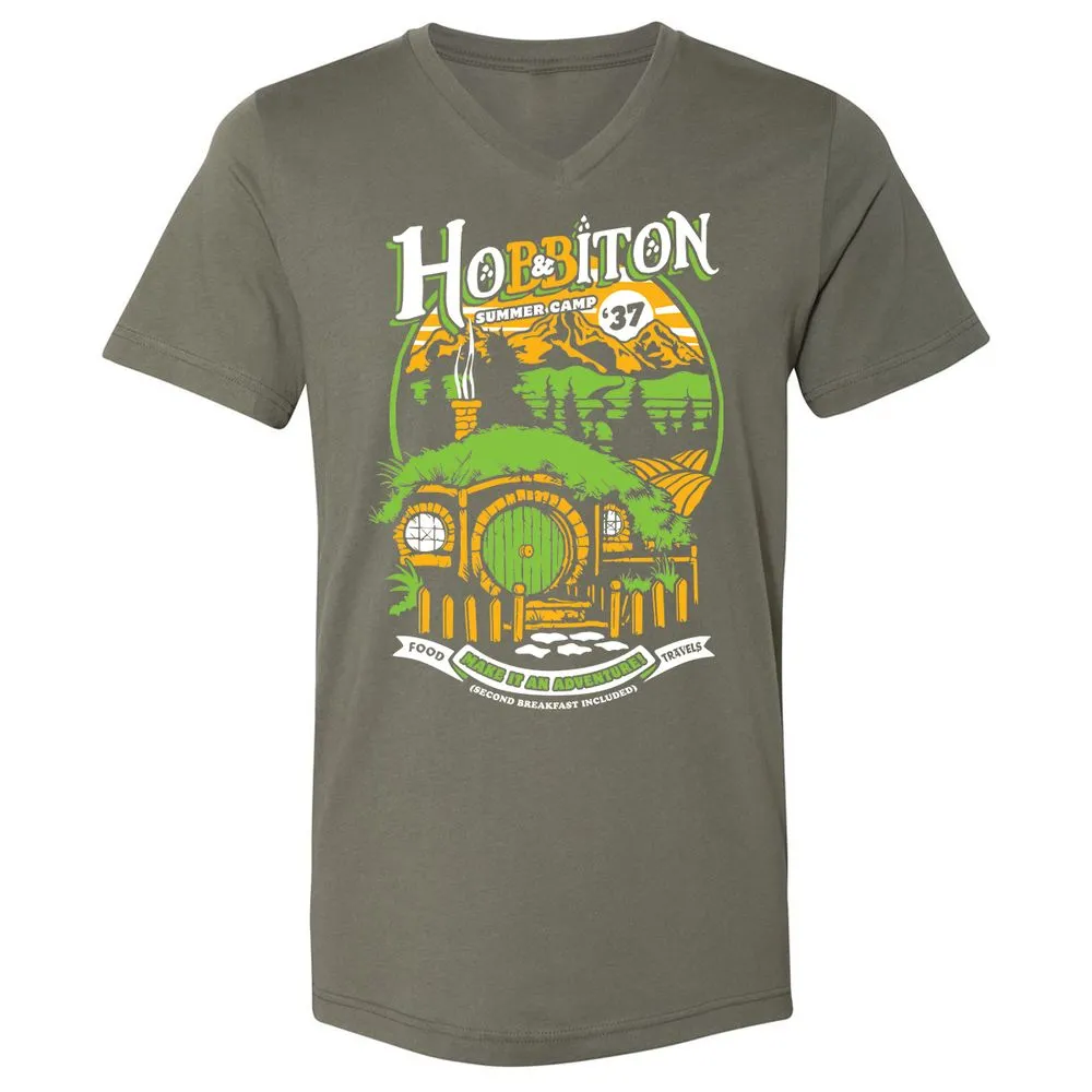 Unisex V-Neck T-Shirt - F7FURN7Q - Military Green - 10