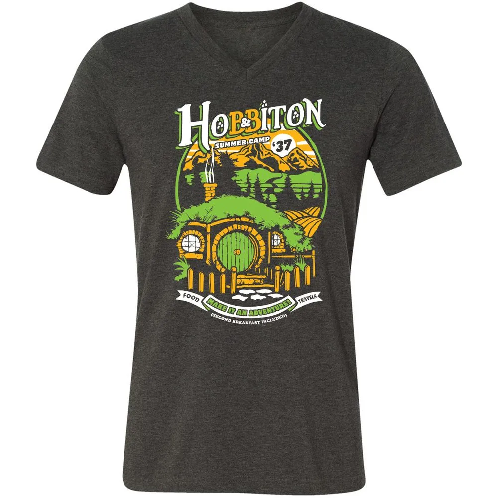 Unisex V-Neck T-Shirt - F7FURN7Q - Dark Grey Heather - 8
