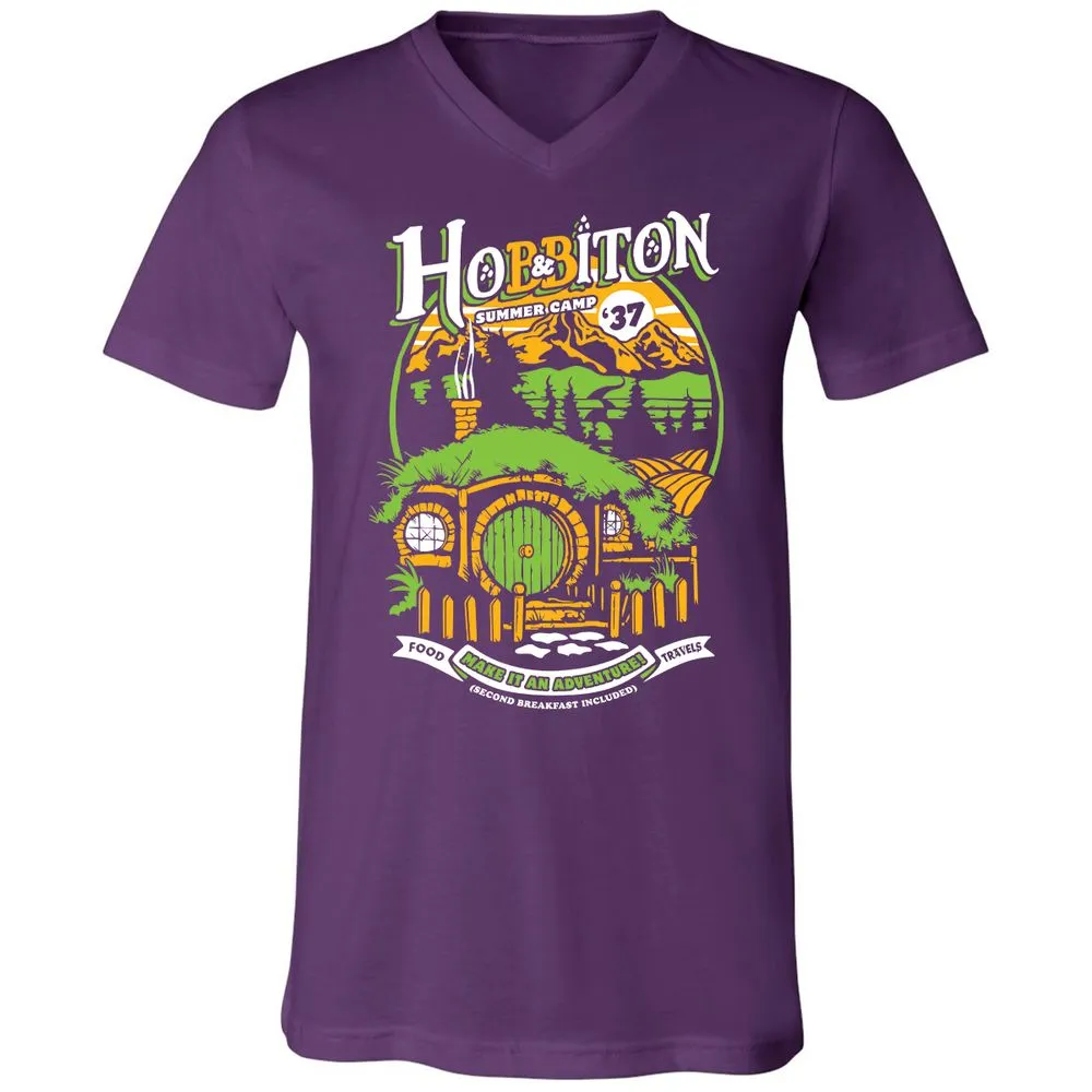 Unisex V-Neck T-Shirt - F7FURN7Q - Team Purple - 9