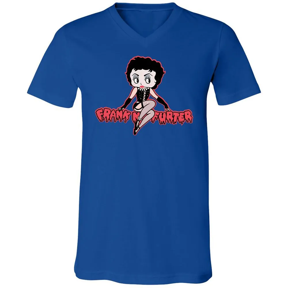 Unisex V-Neck T-Shirt - STD6JFVY - True Royal - 4
