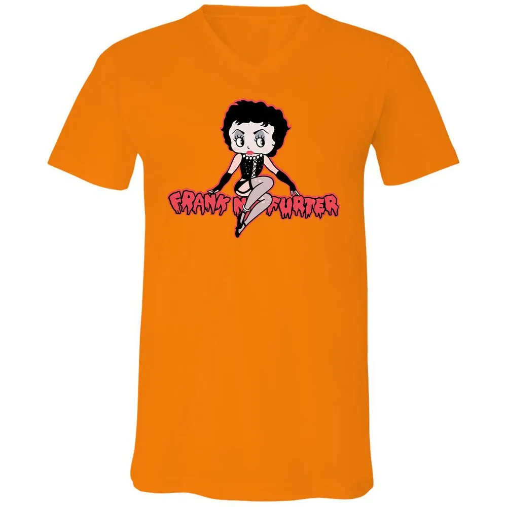 Unisex V-Neck T-Shirt - STD6JFVY - Orange - 11