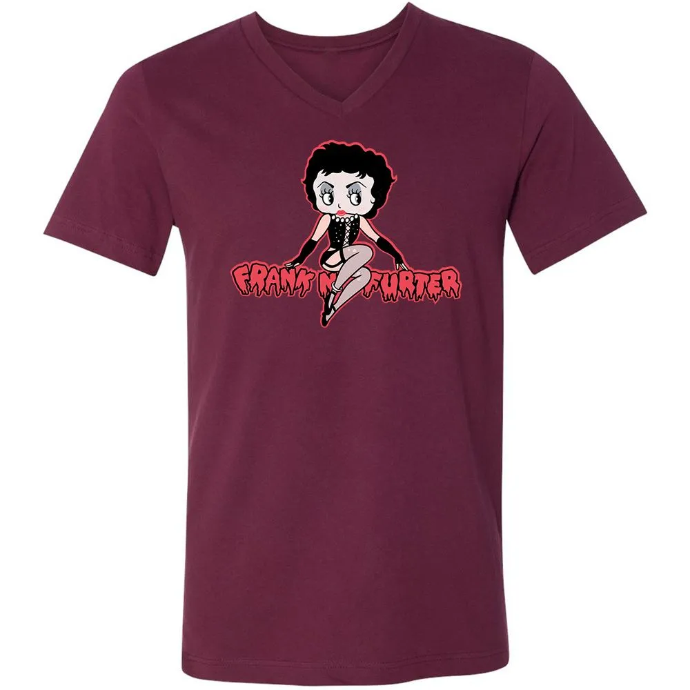 Unisex V-Neck T-Shirt - STD6JFVY - Maroon - 6