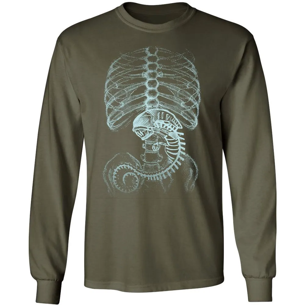 Long Sleeve T-Shirt - M89BJKB4 - Military Green - 16