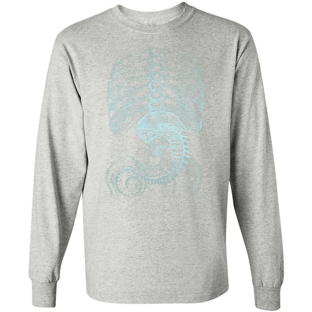 Long Sleeve T-Shirt - M89BJKB4 - Ash - 7