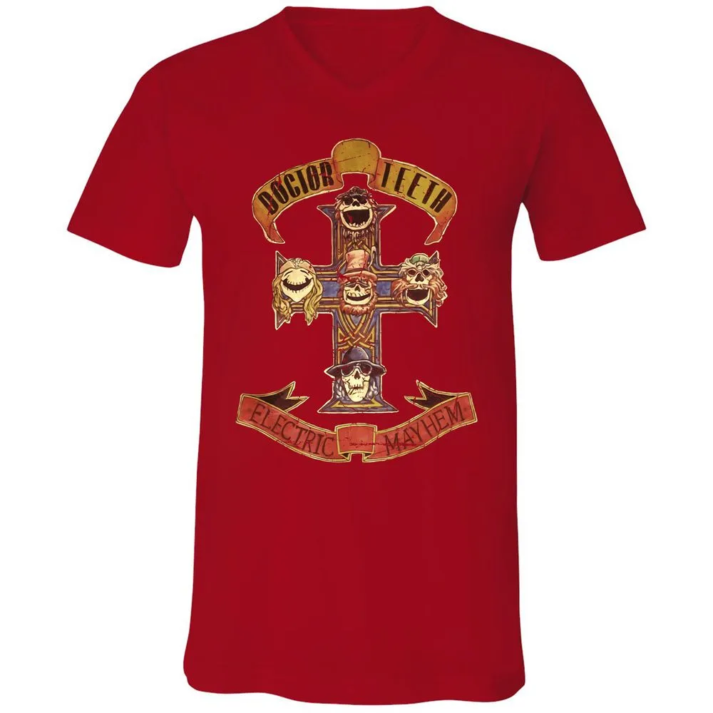 Unisex V-Neck T-Shirt - JWT9K94P - Red - 3