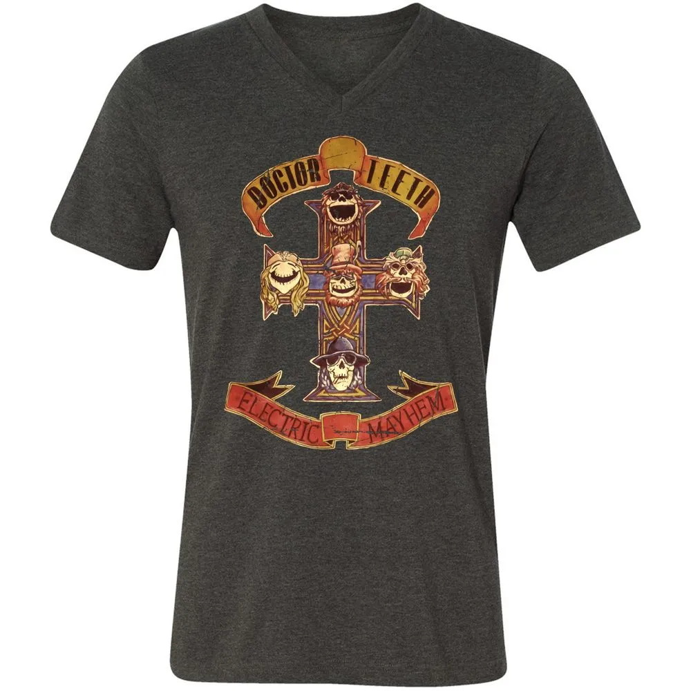 Unisex V-Neck T-Shirt - JWT9K94P - Dark Grey Heather - 8