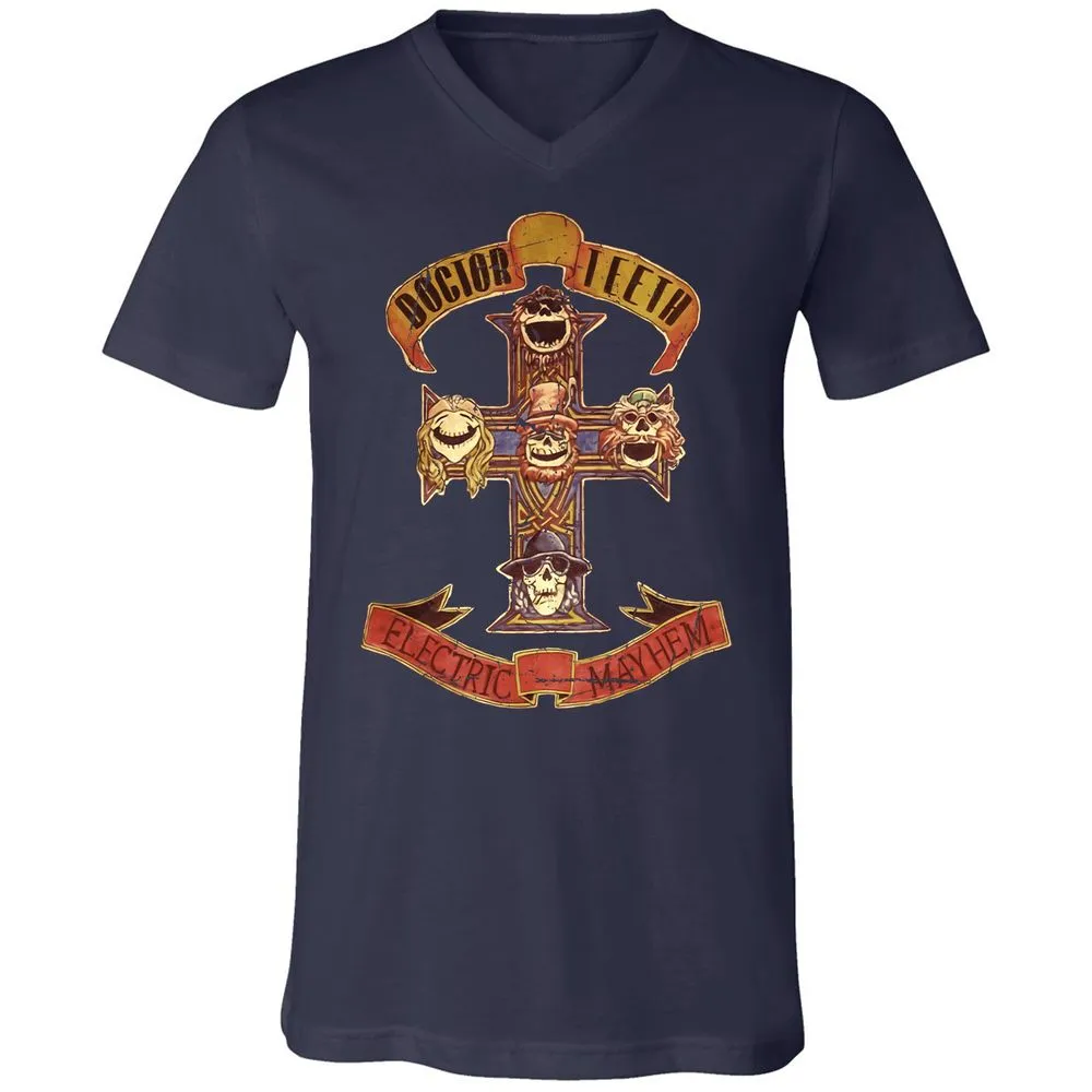 Unisex V-Neck T-Shirt - JWT9K94P - Navy - 2