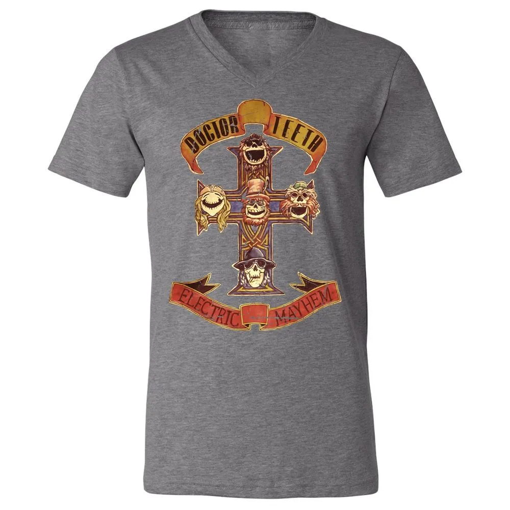 Unisex V-Neck T-Shirt - JWT9K94P - Deep Heather - 13