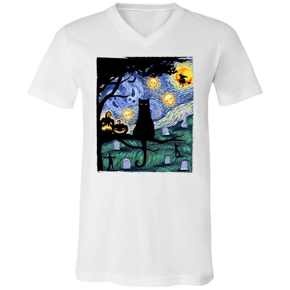 Unisex V-Neck T-Shirt - MFG2B8LN - White - 5