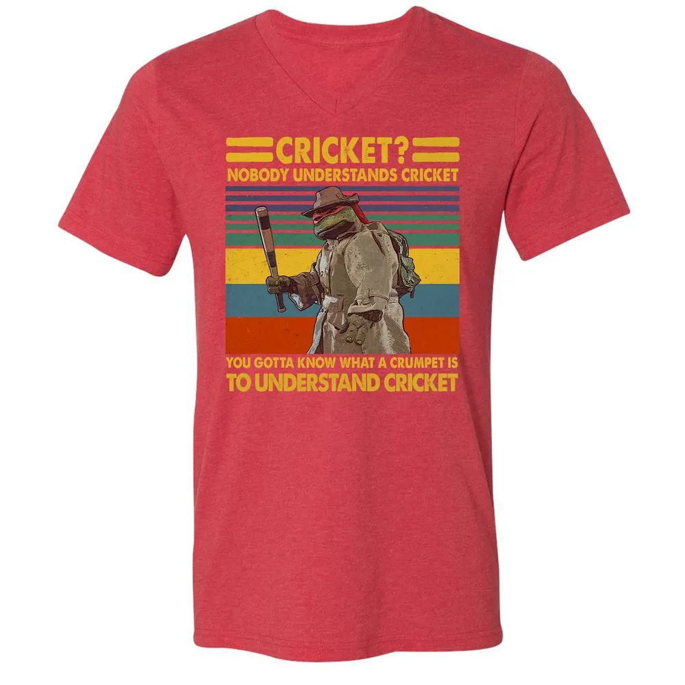 Unisex V-Neck T-Shirt - NVGAM4PP - Heather Red - 16