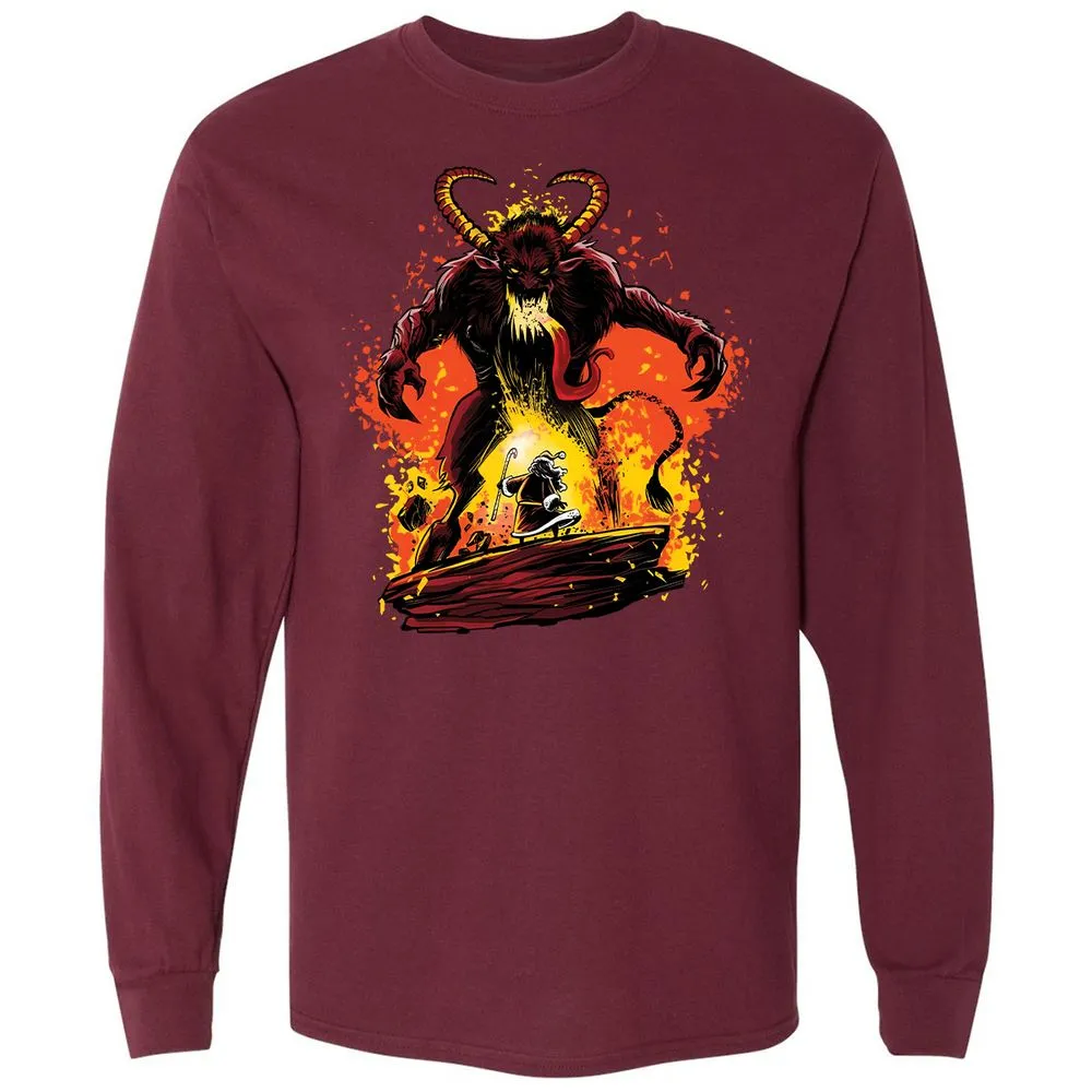 Long Sleeve T-Shirt - 1A6VJ9FY - Maroon - 11