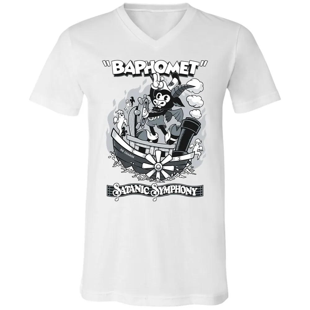 Unisex V-Neck T-Shirt - QA8MJJUX - White - 5
