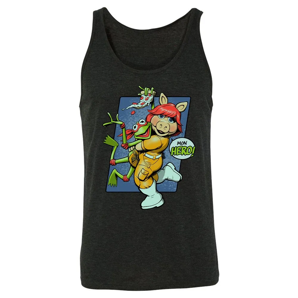Unisex Jersey Tank - 3PT34J58 - Charcoal Black Triblend - 5