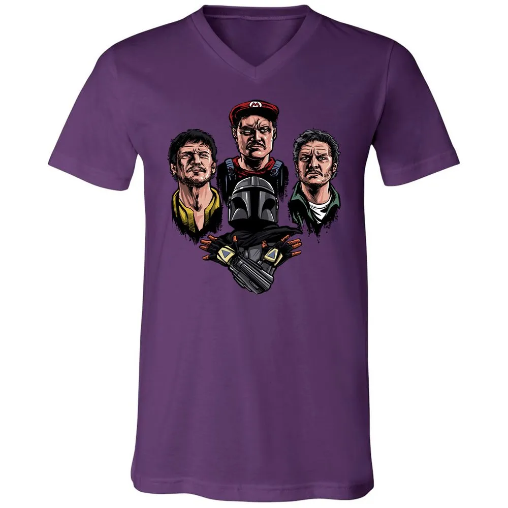 Unisex V-Neck T-Shirt - X2WMSSUK - Team Purple - 9