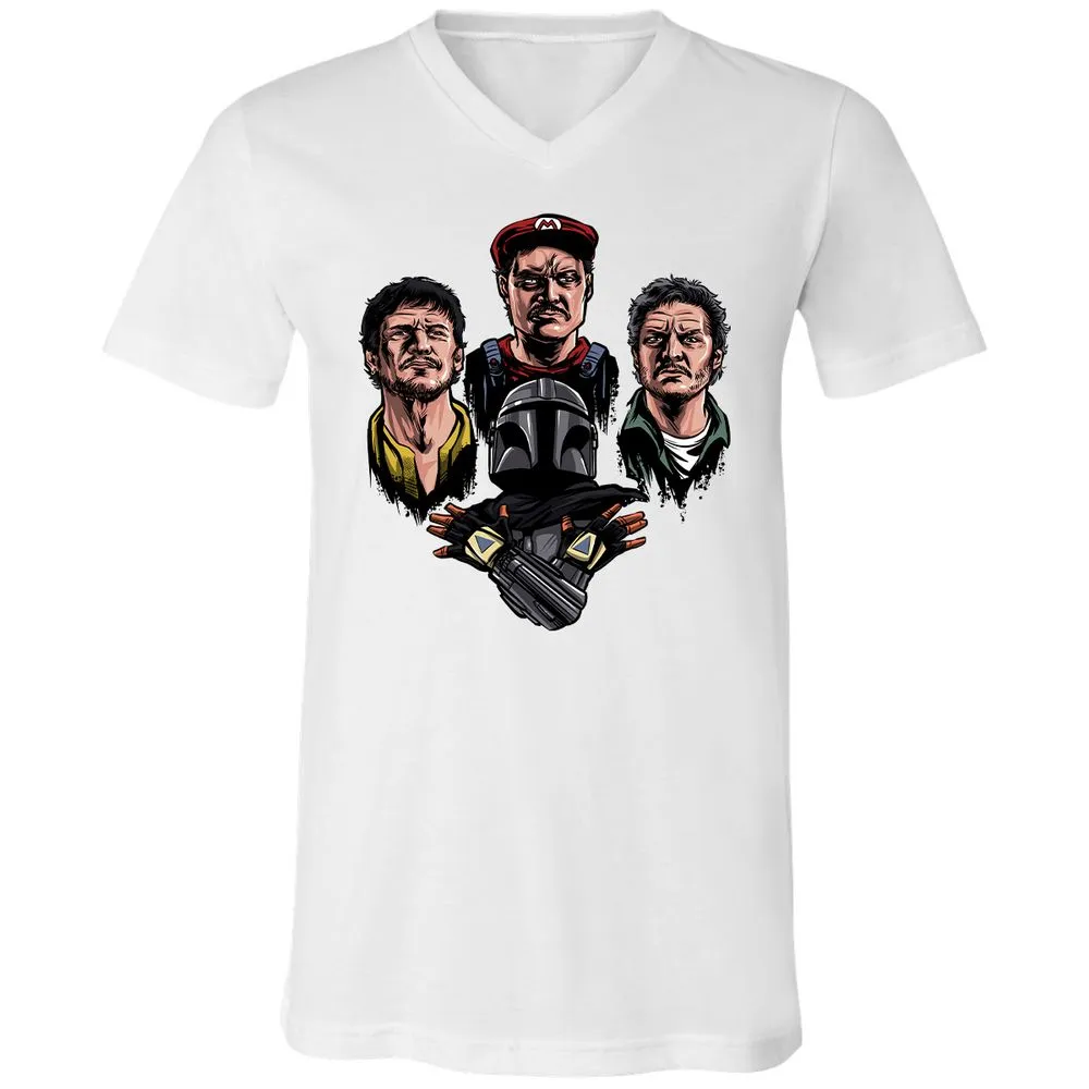 Unisex V-Neck T-Shirt - X2WMSSUK - White - 5