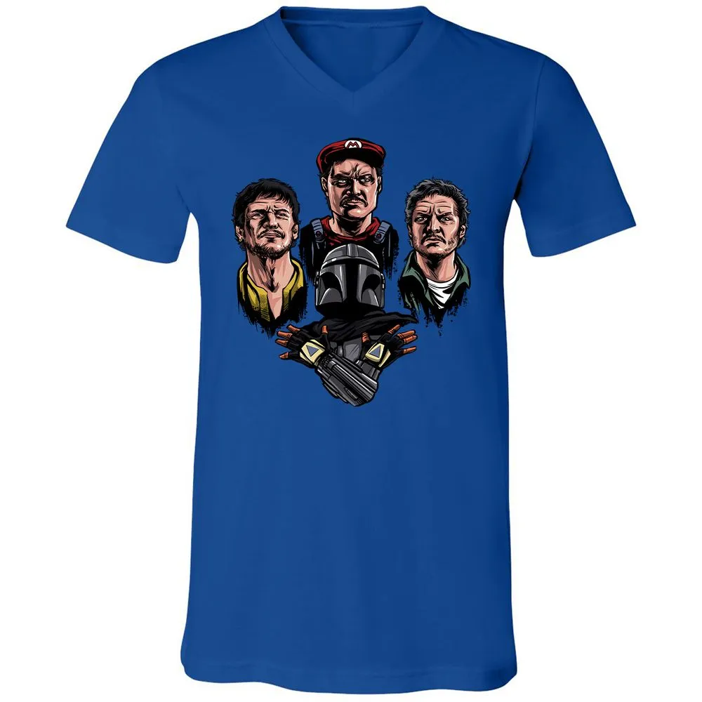 Unisex V-Neck T-Shirt - X2WMSSUK - True Royal - 4
