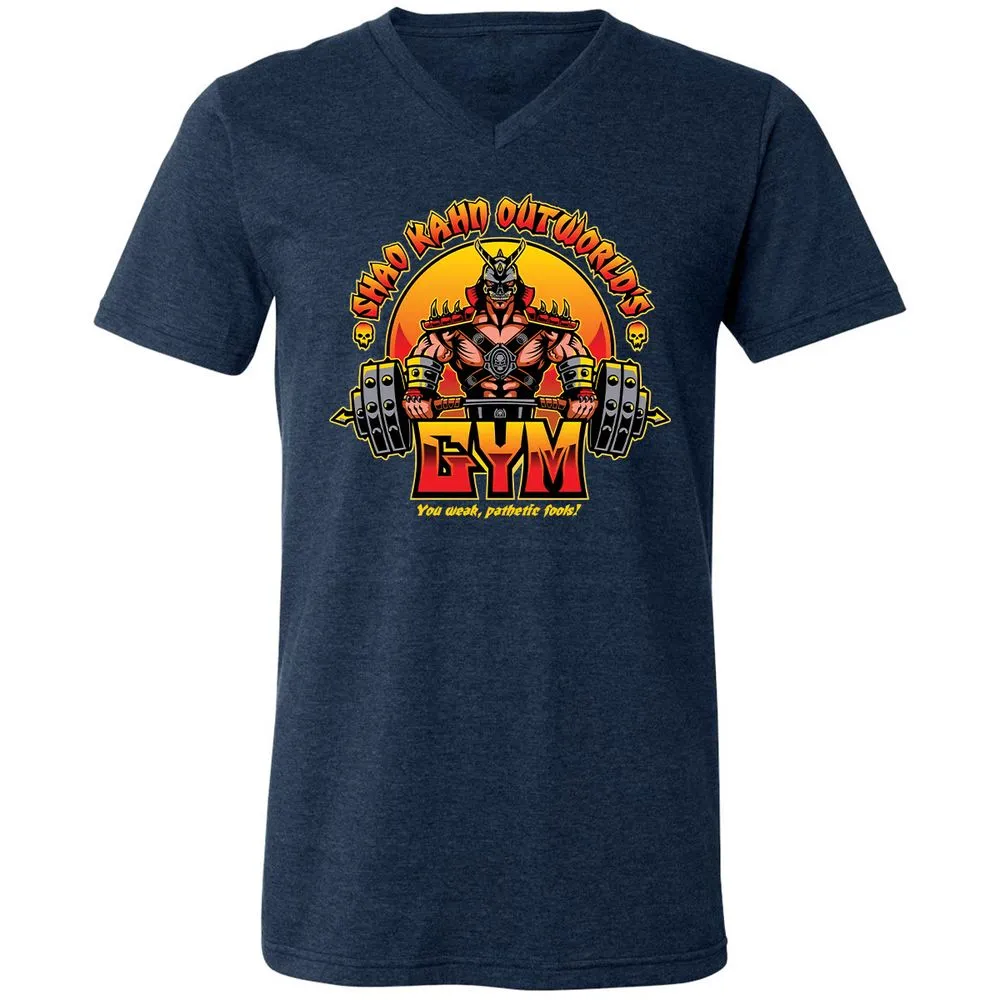 Unisex V-Neck T-Shirt - SYLBZ6LC - Heather Navy - 15