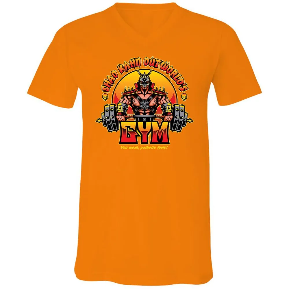 Unisex V-Neck T-Shirt - SYLBZ6LC - Orange - 11