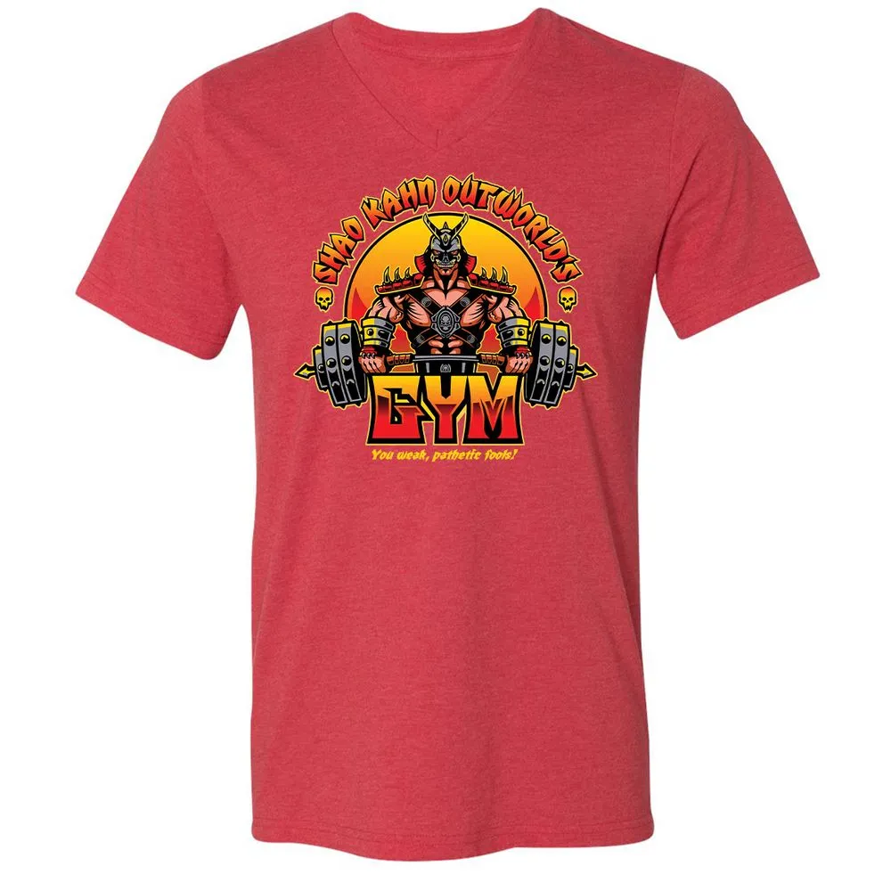 Unisex V-Neck T-Shirt - SYLBZ6LC - Heather Red - 16
