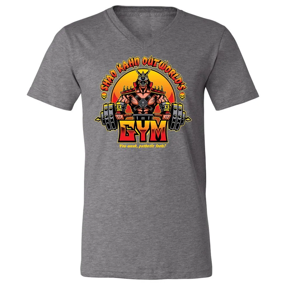 Unisex V-Neck T-Shirt - SYLBZ6LC - Deep Heather - 13