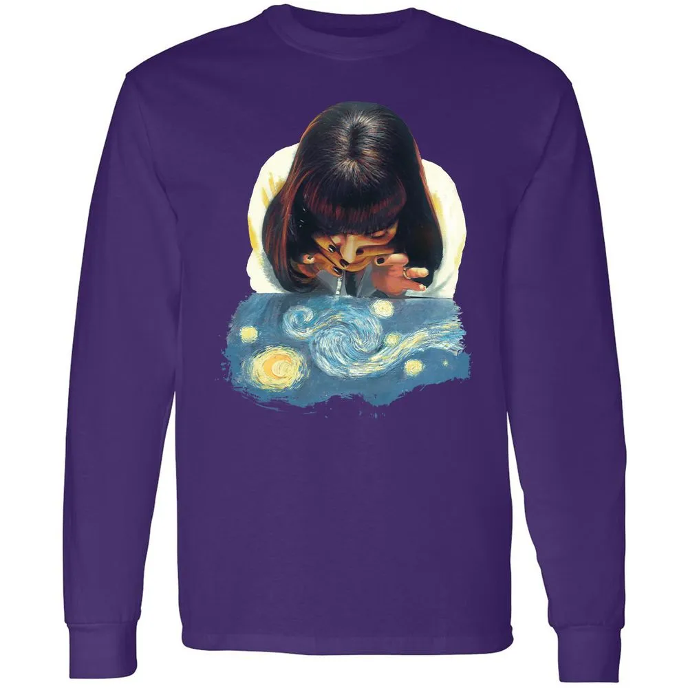 Long Sleeve T-Shirt - ZKT5D44S - Purple - 13