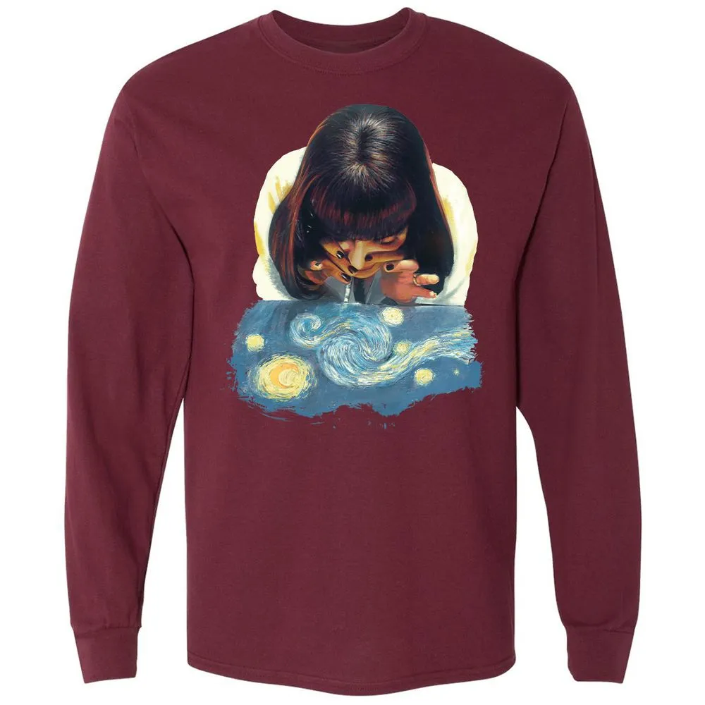 Long Sleeve T-Shirt - ZKT5D44S - Maroon - 11