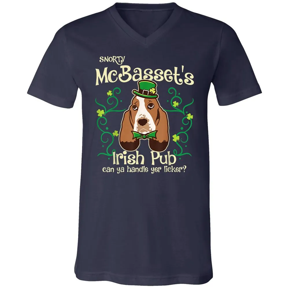 Unisex V-Neck T-Shirt - 9UGW7BHK - Navy - 2