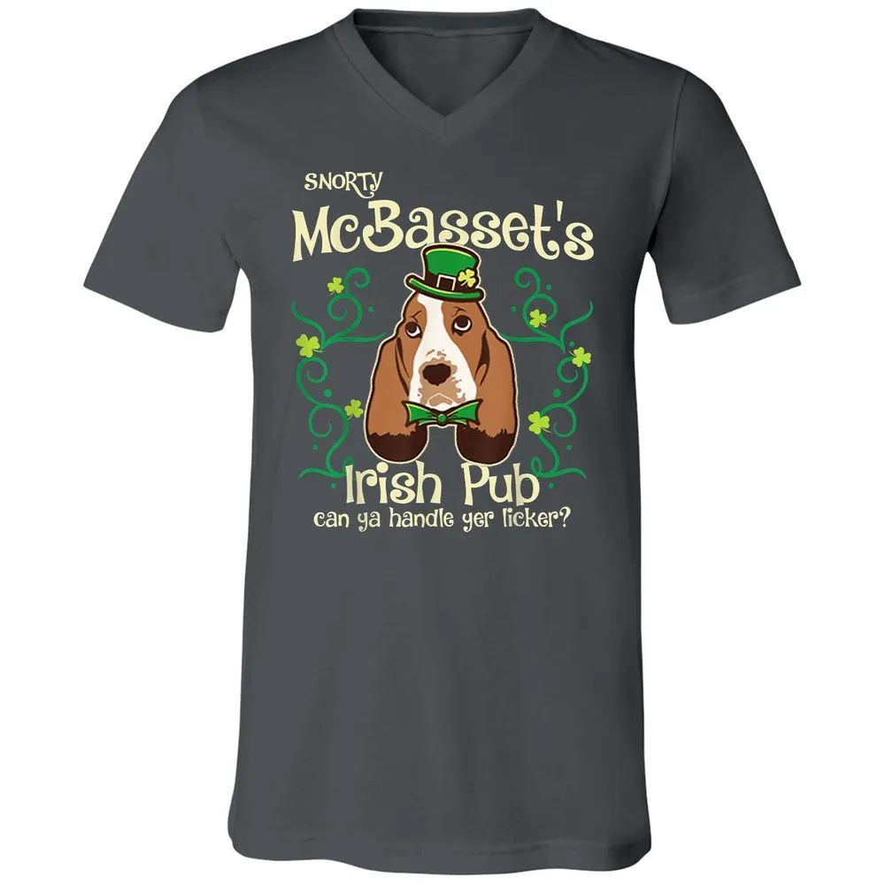 Unisex V-Neck T-Shirt - 9UGW7BHK - Asphalt - 12