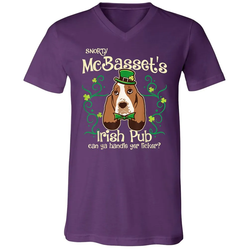 Unisex V-Neck T-Shirt - 9UGW7BHK - Team Purple - 9