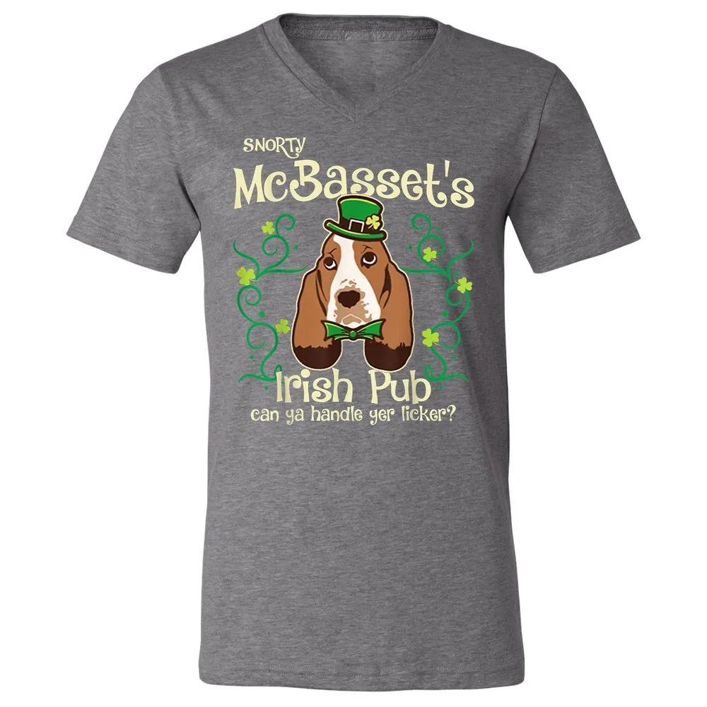 Unisex V-Neck T-Shirt - 9UGW7BHK - Deep Heather - 13