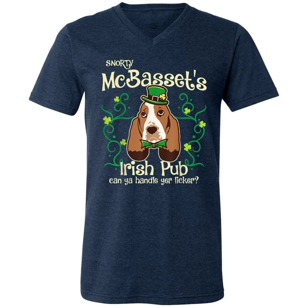 Unisex V-Neck T-Shirt - 9UGW7BHK - Heather Navy - 15