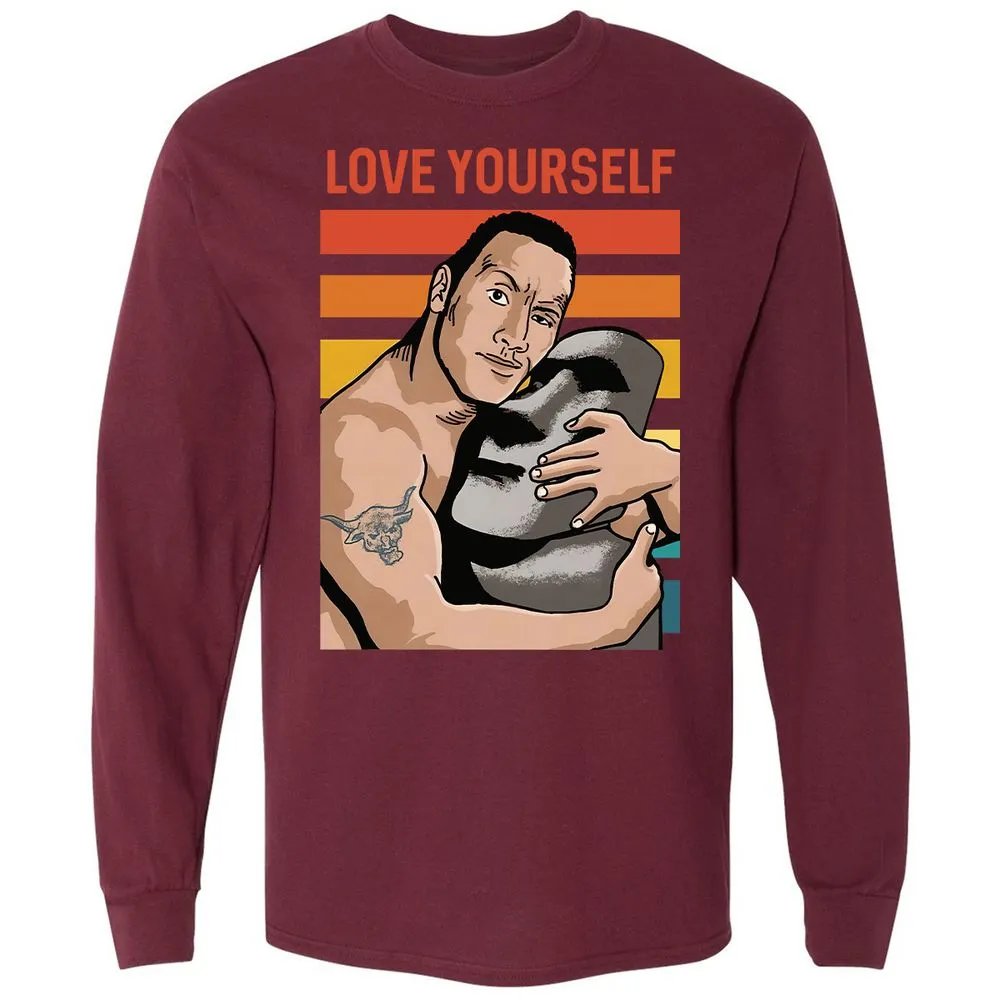 Long Sleeve T-Shirt - CS4YK7NJ - Maroon - 11