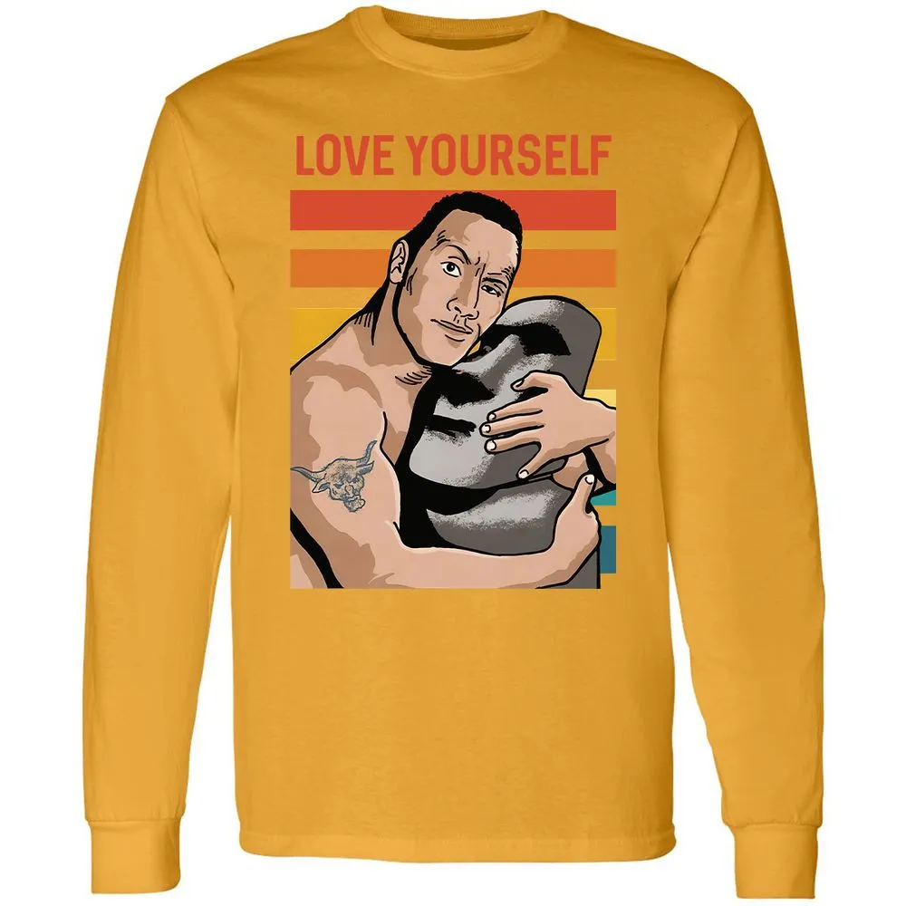 Long Sleeve T-Shirt - CS4YK7NJ - Gold - 9