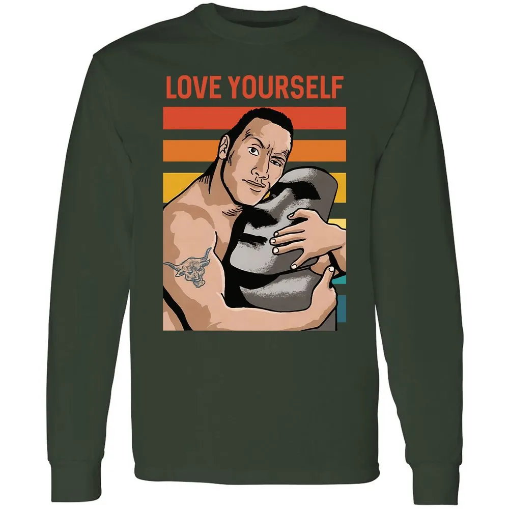 Long Sleeve T-Shirt - CS4YK7NJ - Forest Green - 4