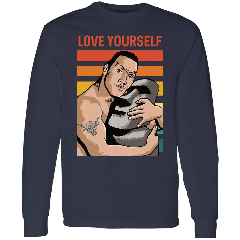 Long Sleeve T-Shirt - CS4YK7NJ - Navy - 2