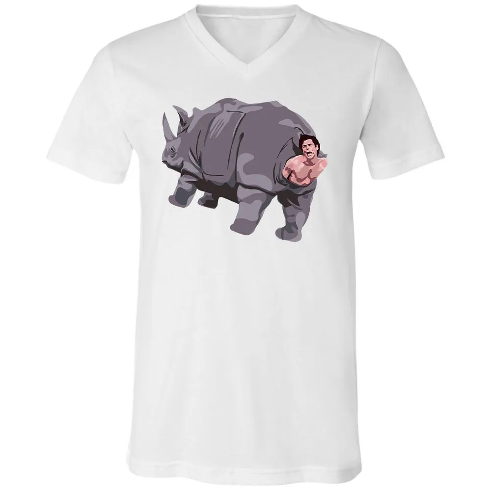 Unisex V-Neck T-Shirt - EJYH1SED - White - 5