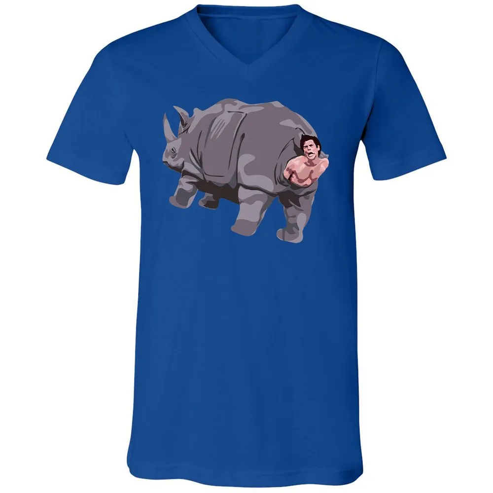 Unisex V-Neck T-Shirt - EJYH1SED - True Royal - 4