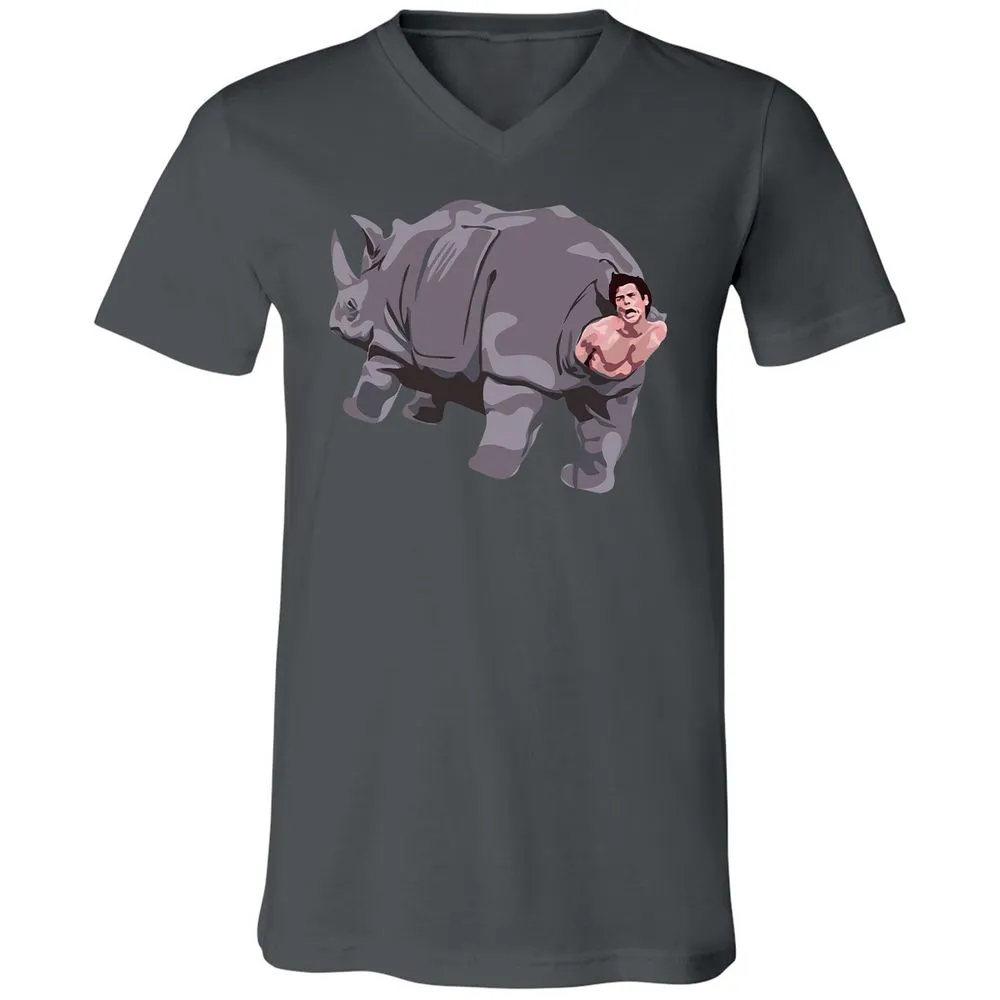 Unisex V-Neck T-Shirt - EJYH1SED - Asphalt - 12