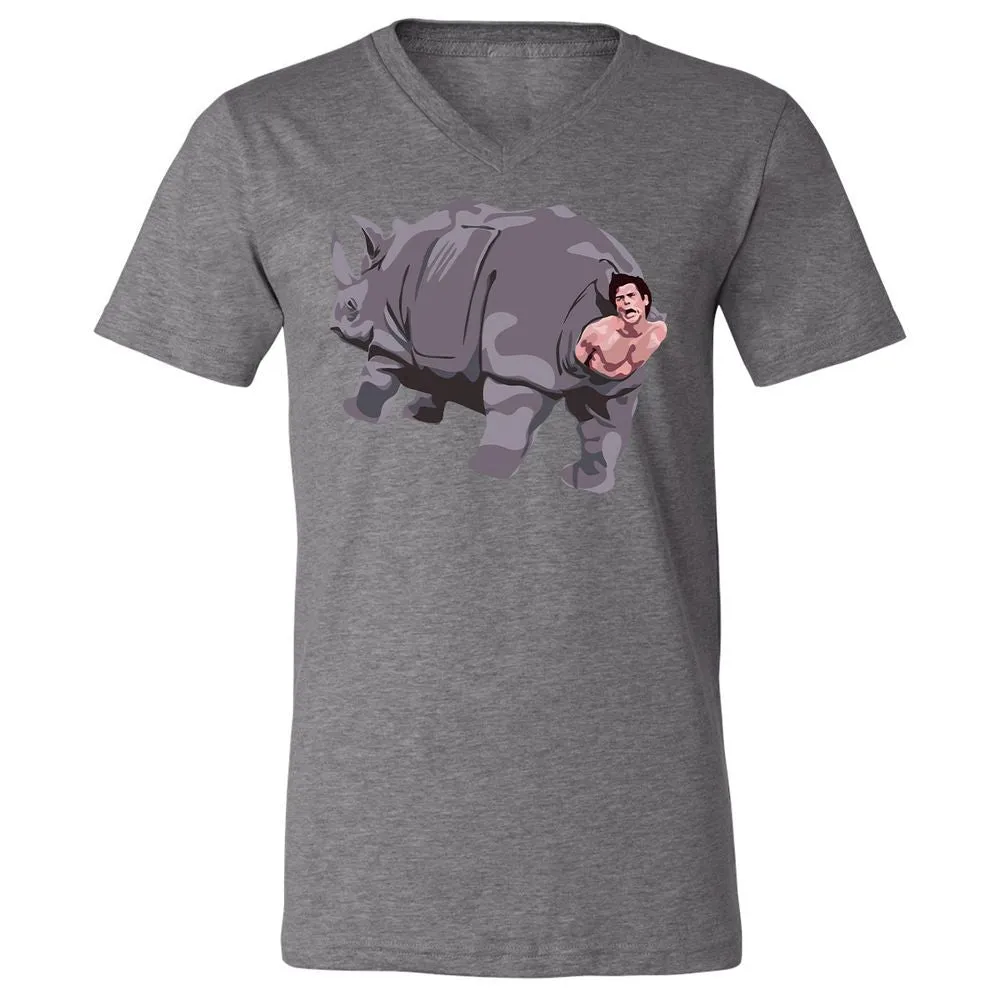 Unisex V-Neck T-Shirt - EJYH1SED - Deep Heather - 13