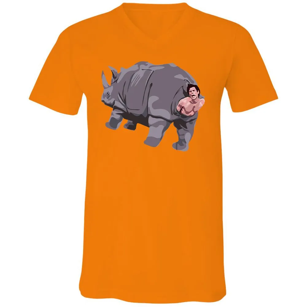 Unisex V-Neck T-Shirt - EJYH1SED - Orange - 11